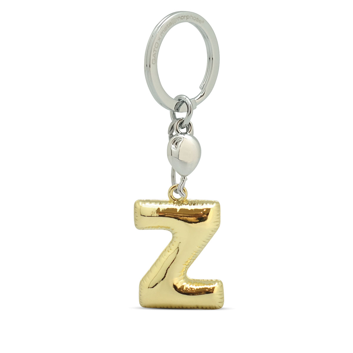 G197-Z_Llavero-metalico-alfabeto-globo-letra-dorado-Z LLAVERO Z "LETTER BALLOON" - Imagen 1