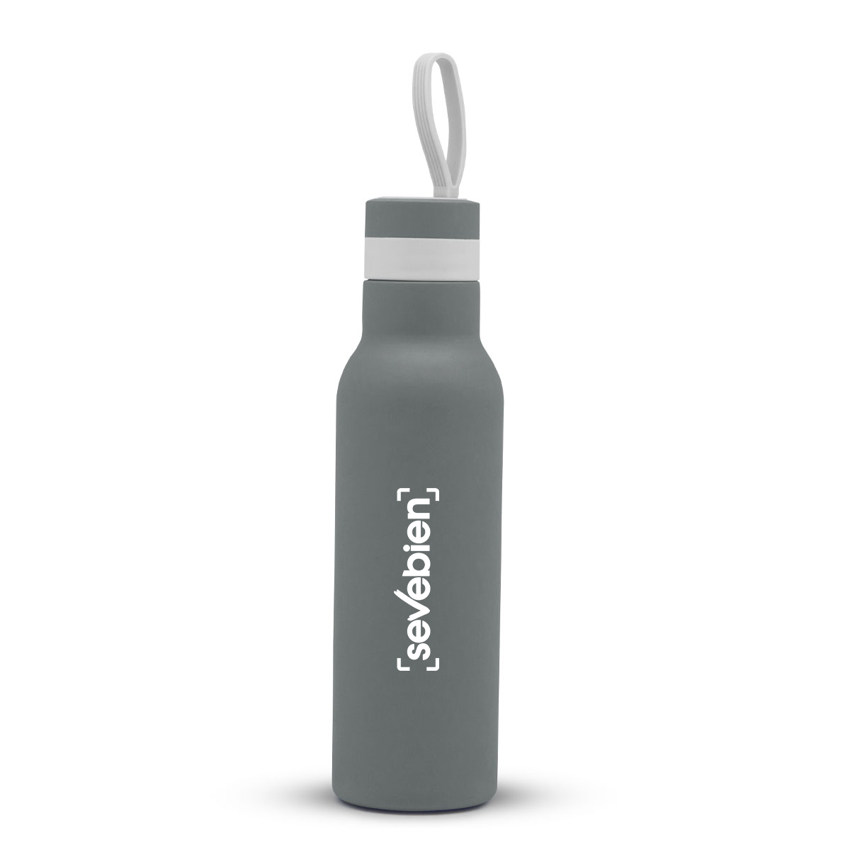 Steel-botella-termica-de-acero-inoxidable-500ml-grisoscuro-1_logo Botella térmica "STEEL" - Imagen 1