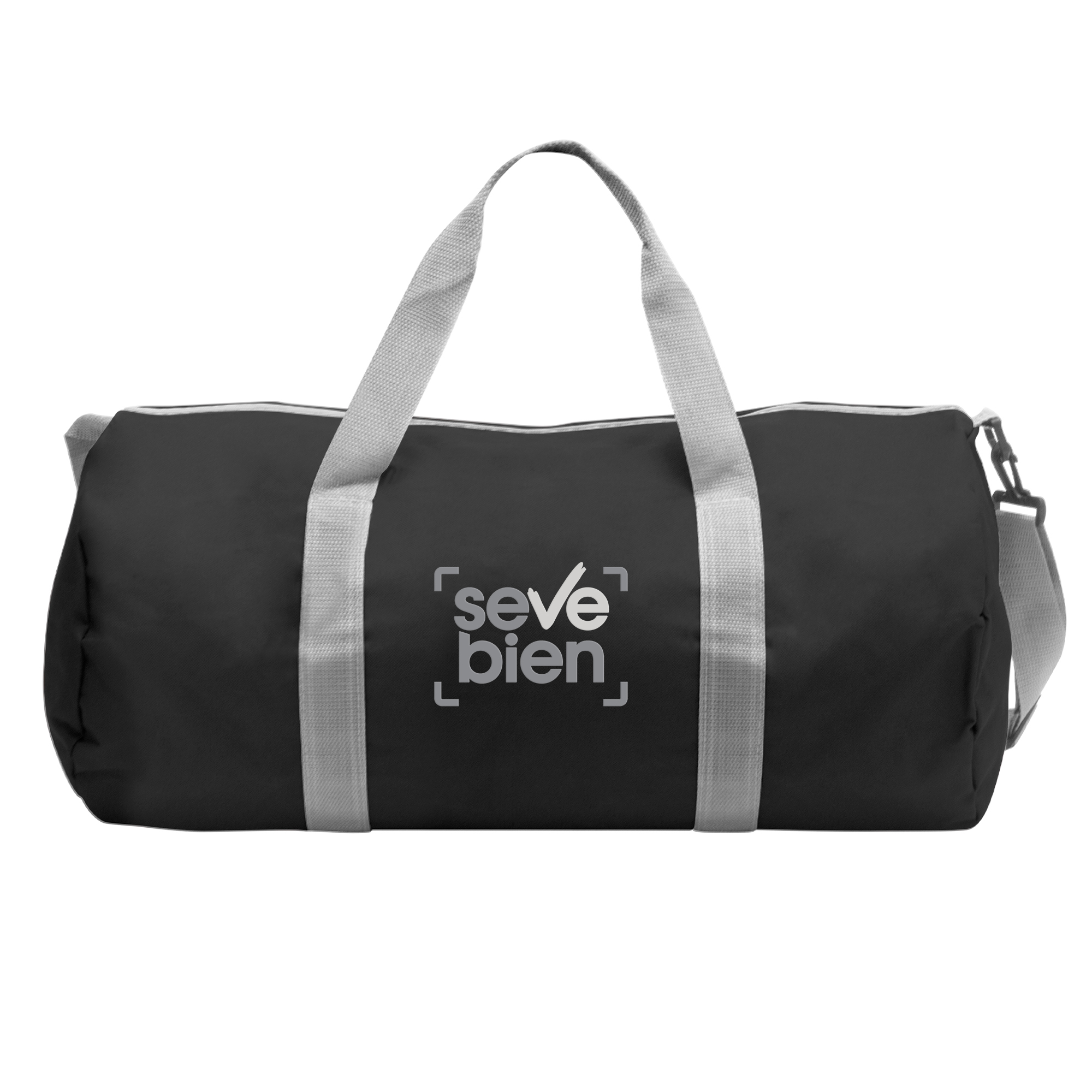 alt__promocional_publicitario_bolso_C554_negro_frente_logo BOLSO DEPORTIVO "WORKOUT" - Imagen 1