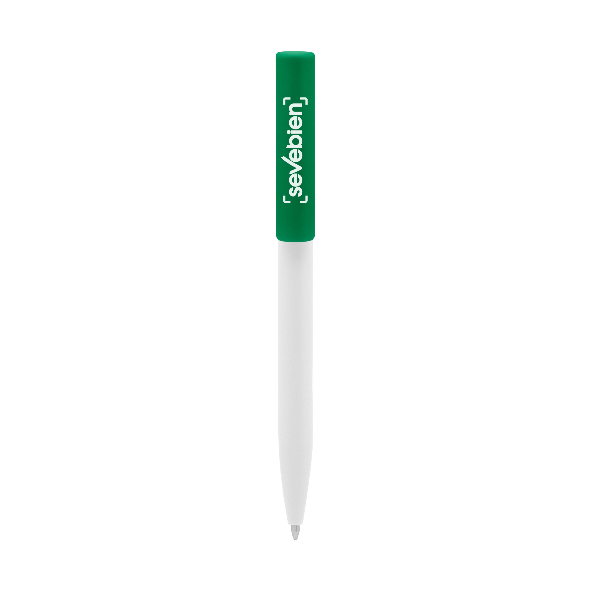 alt_promocional_publicitario_boligrafo_plastico_BP307_verde_frente_logo "Bolígrafo CROMA II" - Imagen 1