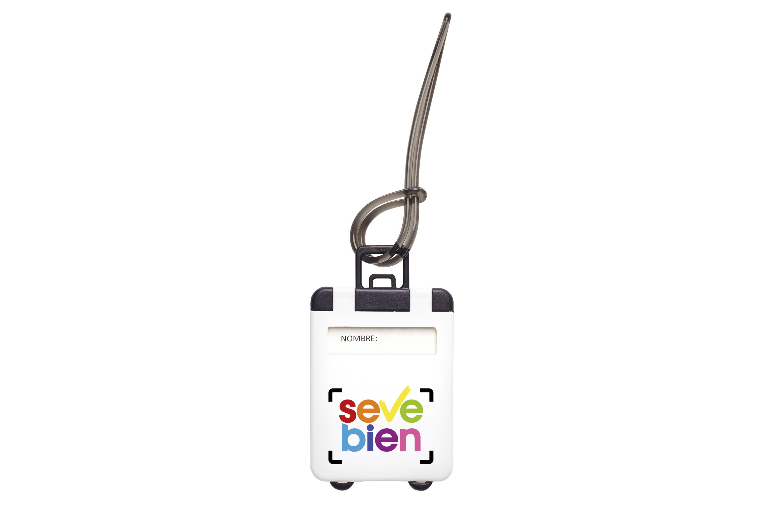 promocional_publicitario_identificador_maletas_blanco_T410_Frontal_logoR-1 IDENTIFICADOR DE EQUIPAJE "TAG IT" - Imagen 1